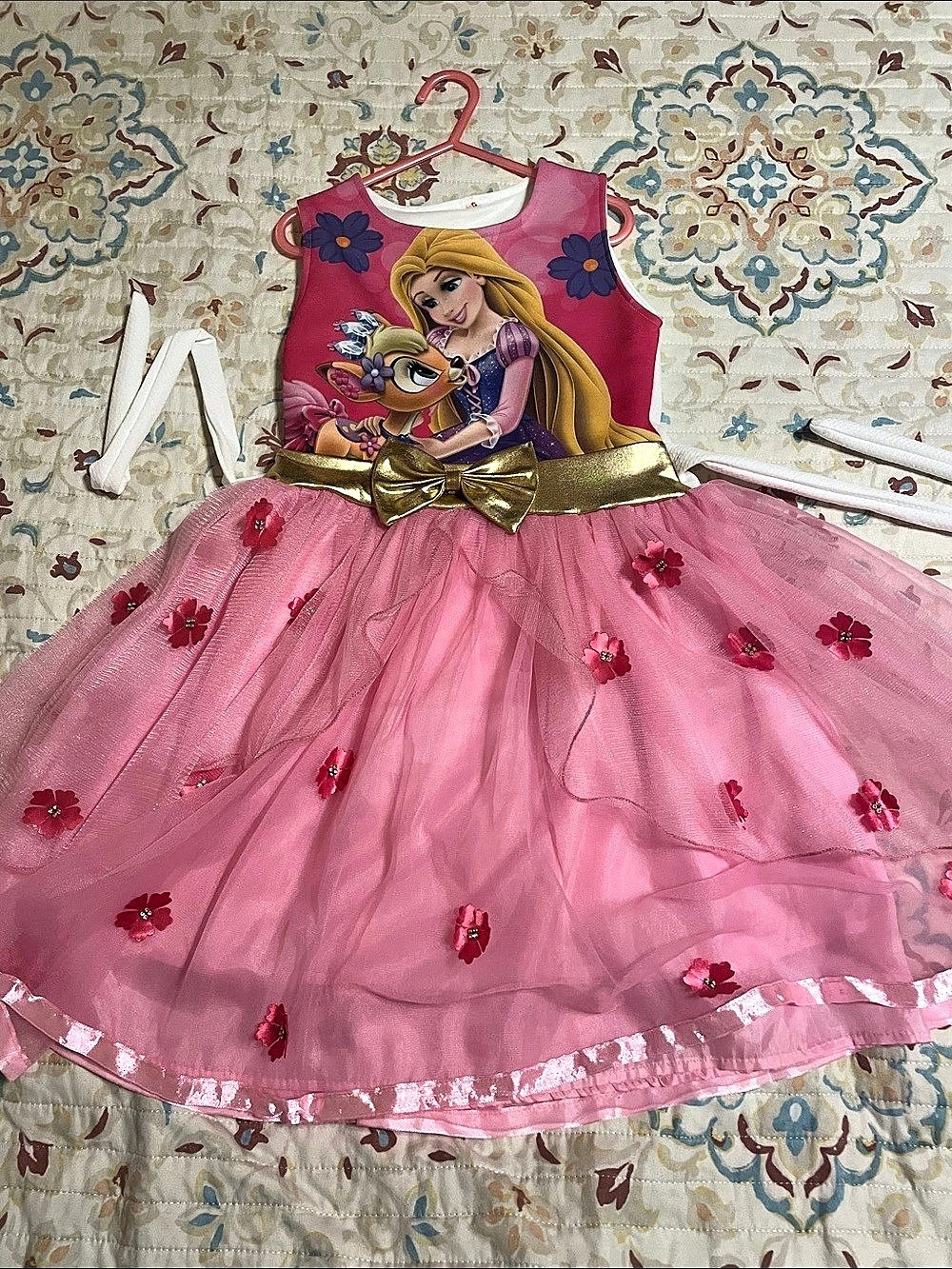 Girls Pink Princess Character Dress